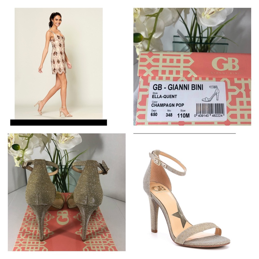 Gianni Bini Ella quent dress sandals heels size 11